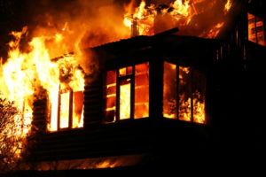image of a hamilton nj house fire due to a natural gas explosion