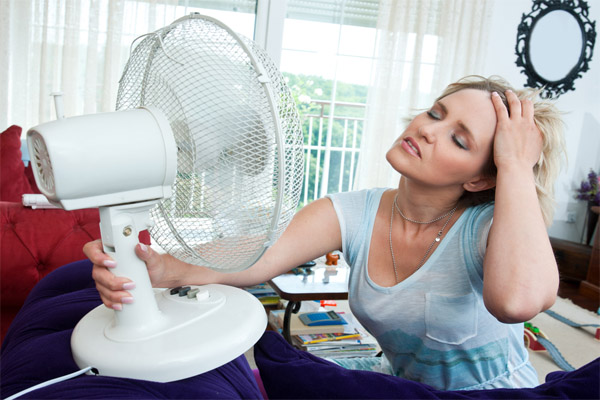 woman dealing with high humidity at home