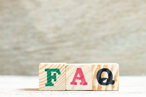 FAQ spelled using wooden letter cubes depicting questions about Annual Furnace Tune-Up