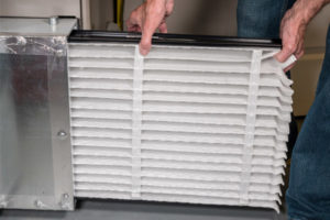 image of a furnace filter replacement