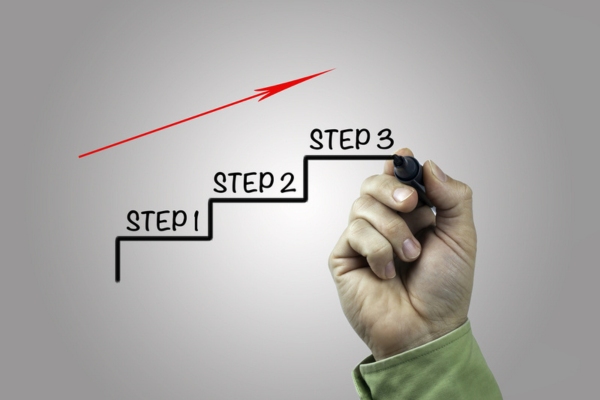 Hand with marker writing_ Step 1 - Step 2 - Step 3 depicting steps to take When You Have a Dead Animal in Ductwork