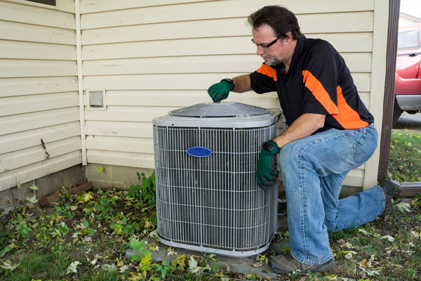 image of heat pump maintenance
