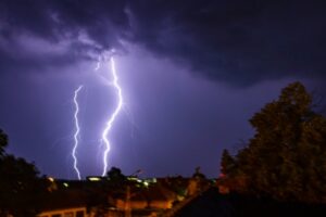 image of a lightning depicting power outage