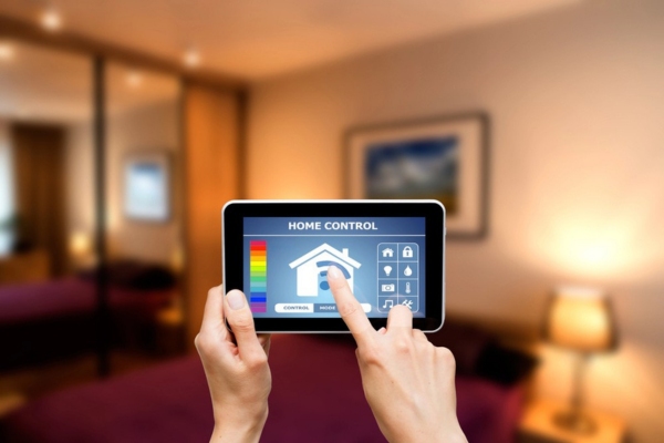 Remote home control system on a digital tablet