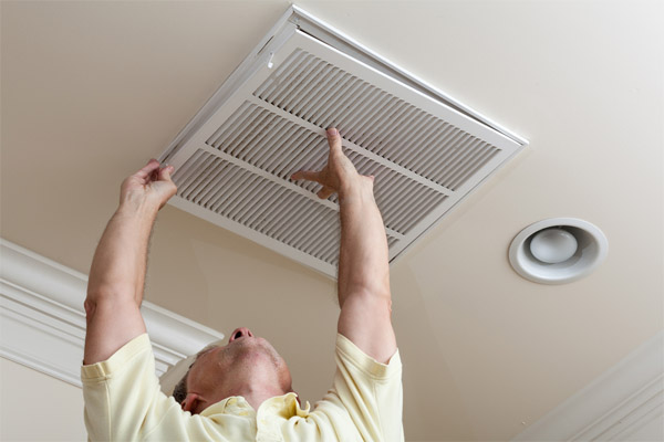 image of an hvac air filter replacement