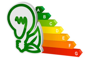 image of efficiency rating depicting energy-efficient home heating system furnace