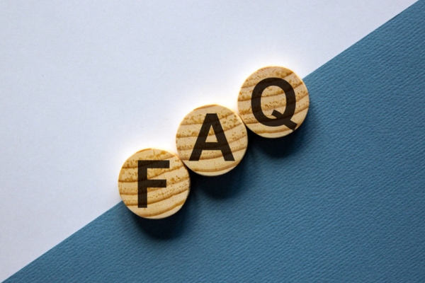 FAQ spelled using wooden circular letter chips depicting Heating Oil Tank Gauge questions