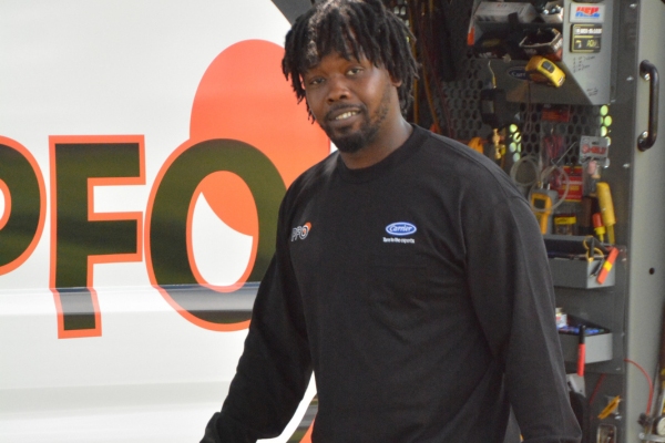 PFO Heating & Air Conditioning professional HVAC technician