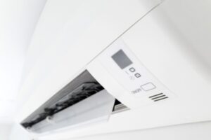 close up view of a mini split indoor unit