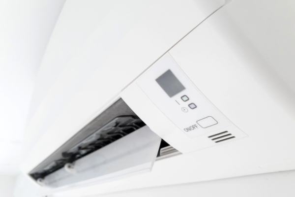 close up view of a mini split indoor unit