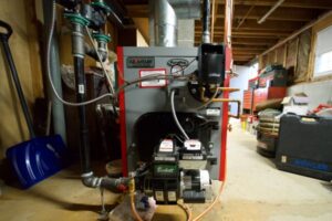 image of an oil powered boiler