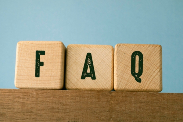 FAQ spelled using wooden letter cubes depicting Heating Oil Tank Corrosion questions